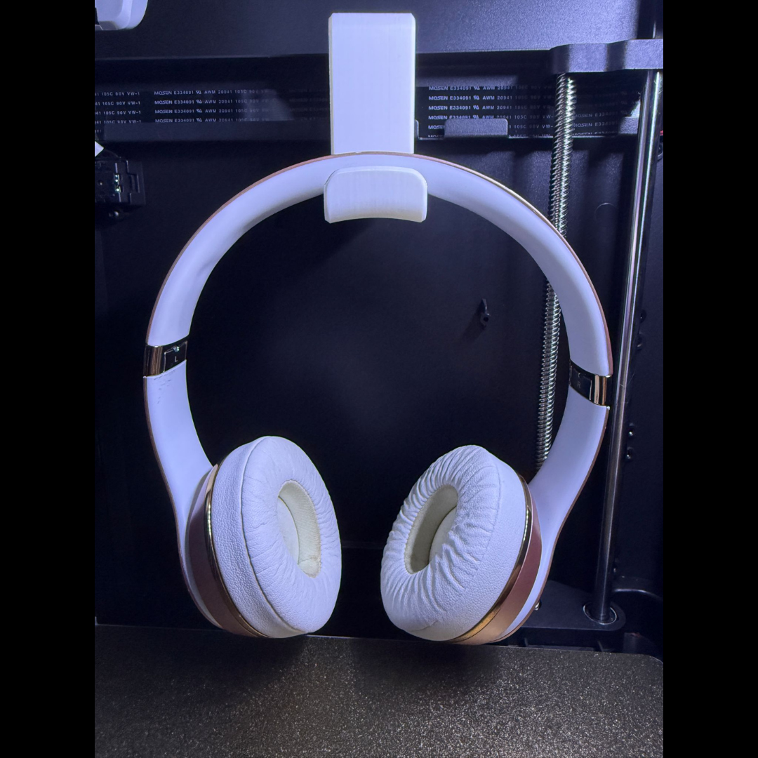 Under-desk headphone mount